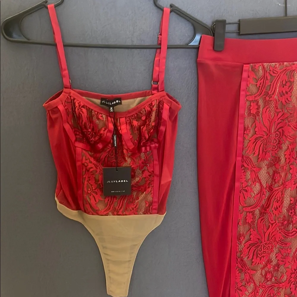 NWT JLUXLABEL Scarlet Lace Bustier - Picture 3 of 7